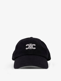Celine Men's Vivienne Cotton Hat Black