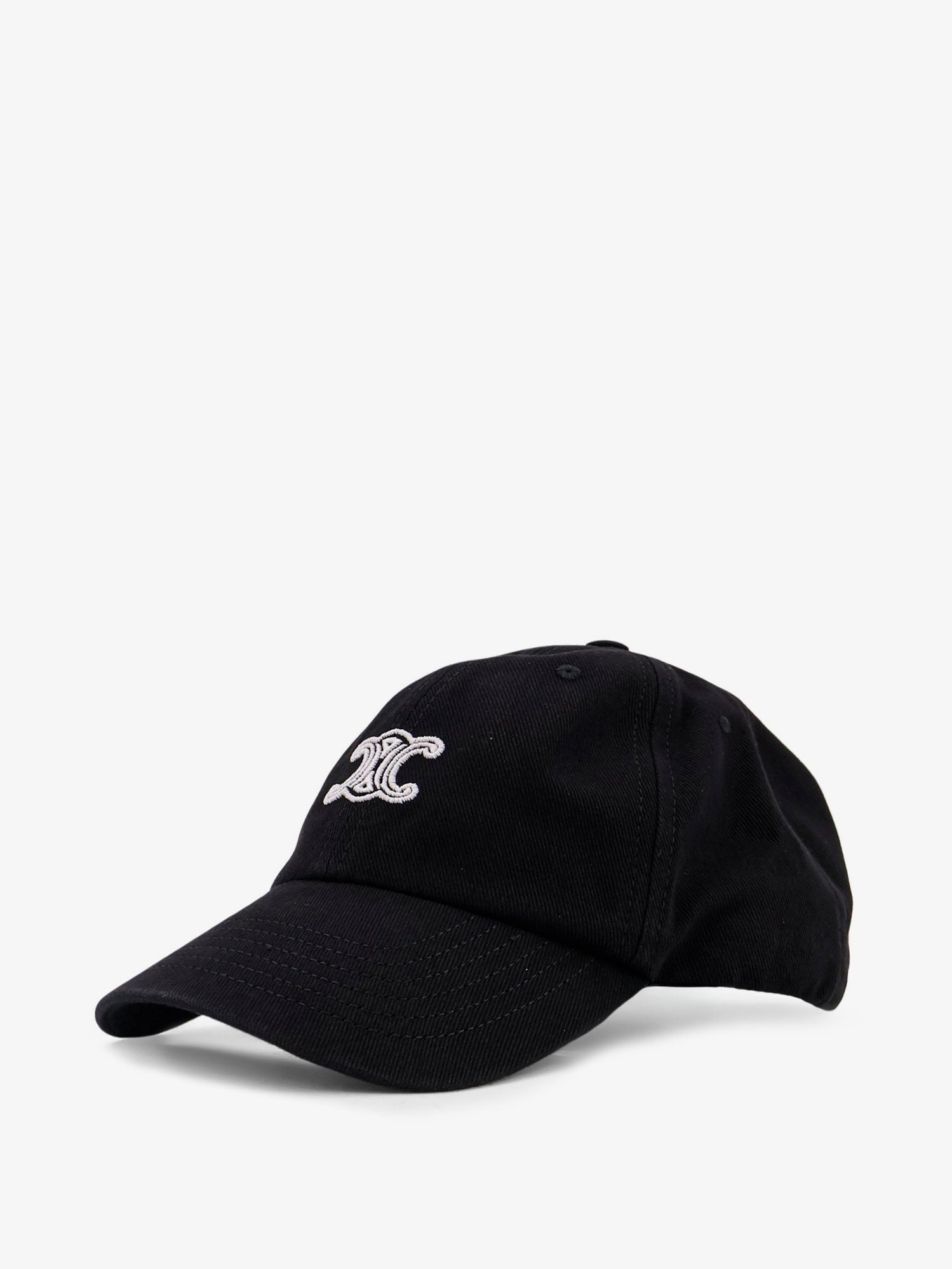 Celine Men's Vivienne Cotton Hat Black