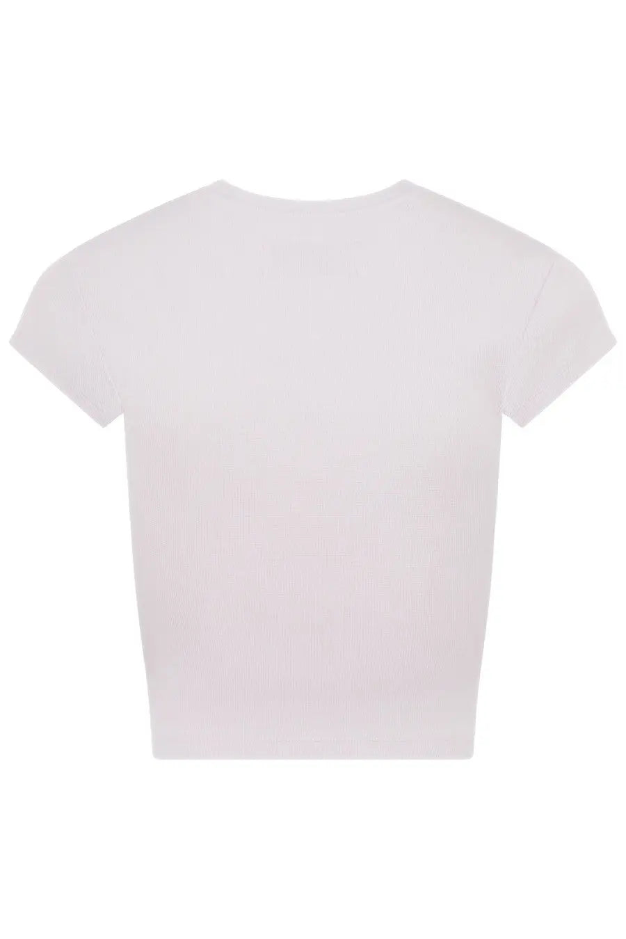 Vivienne Westwood women’s white baby peru shirt with short sleeves and round neckline in cropped cotton style
