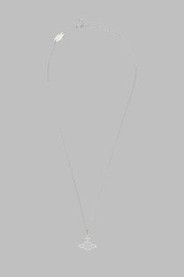 Vivienne Westwood women’s gold collana calliope necklace with a silver chain and delicate sparkling planet pendant