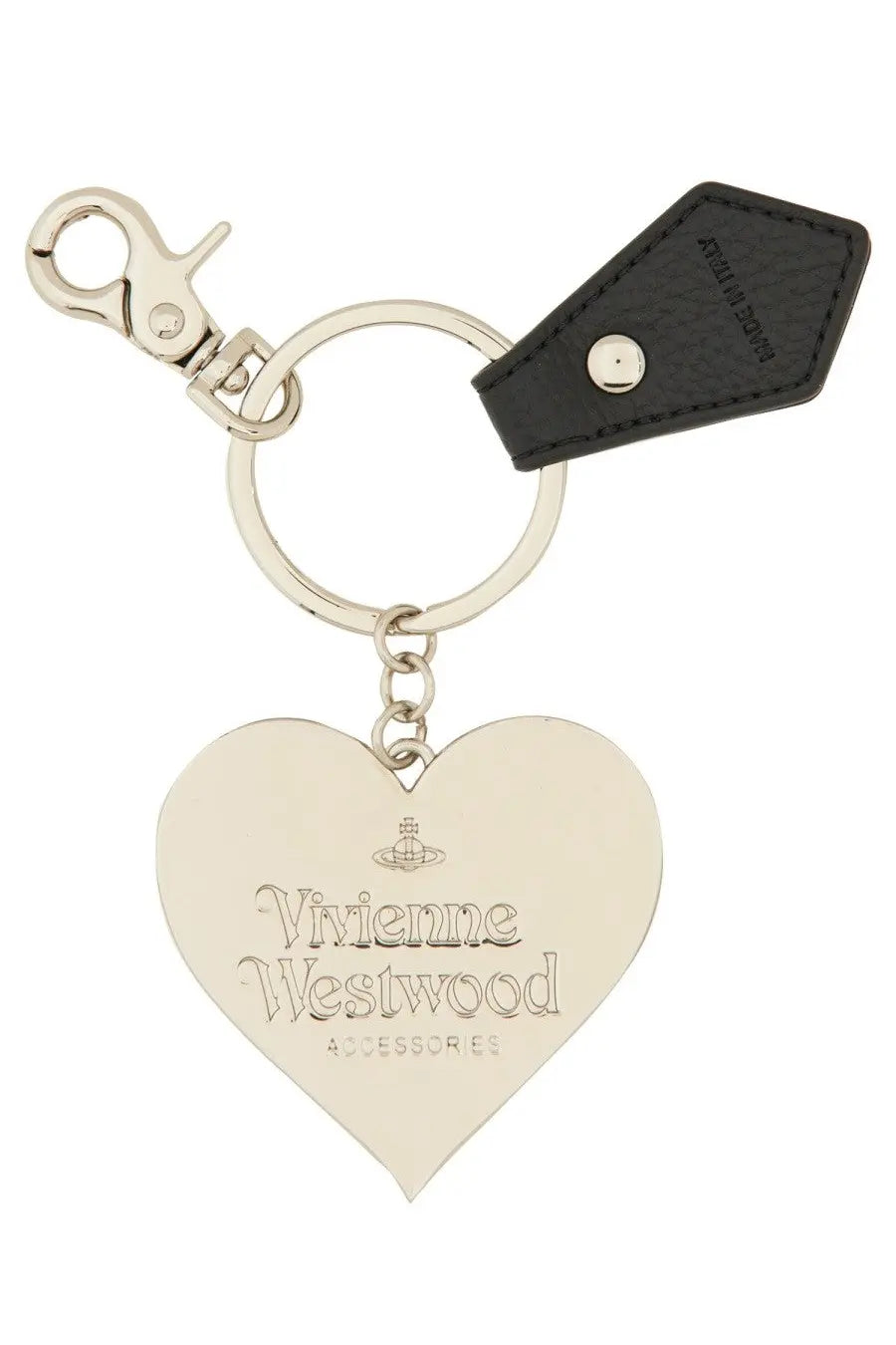 Vivienne Westwood Women's Mirror Heart Keychain Black, view 2