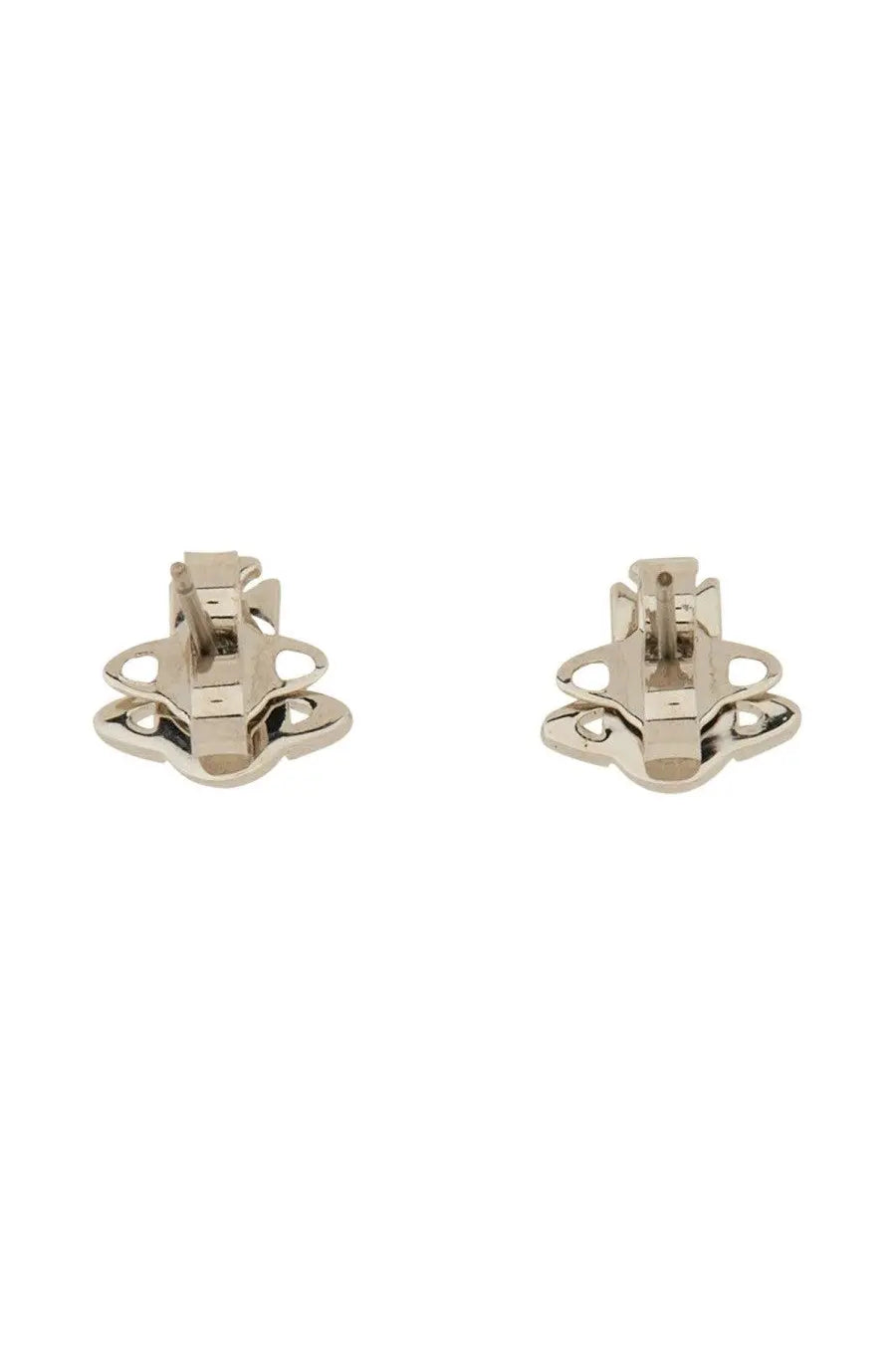 Vivienne westwood women’s orecchini balbina silver clip earrings with silver-toned interlocking circular design