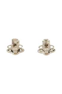 Vivienne westwood women’s orecchini balbina silver clip earrings with silver-toned interlocking circular design