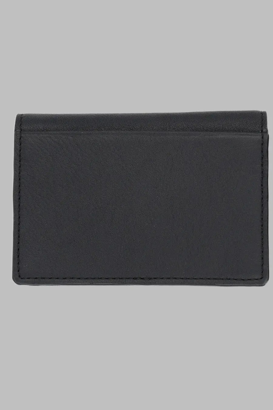 Vivienne Westwood women’s portacarte flap orb black black leather checkbook cover with neat stitching along edges