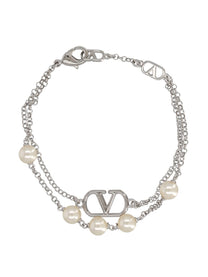 Valentino Women's Vlogo Signature Bracelet Silver
