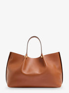 Valentino Women's Vlogo Signature Leather Tote Bag Brown