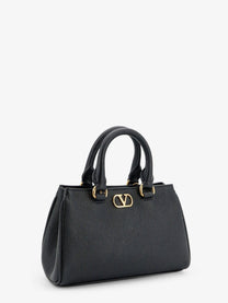 Valentino Women's Vlogo Signature Mini Leather Handbag Black