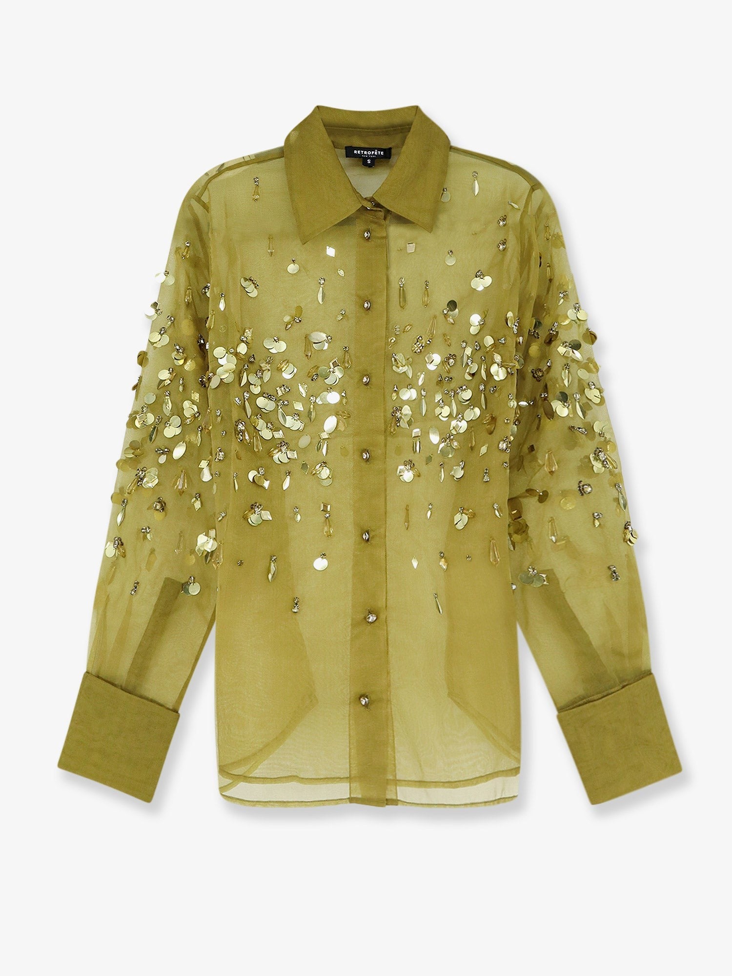 Retrofete Women's Voile Shirt Basil