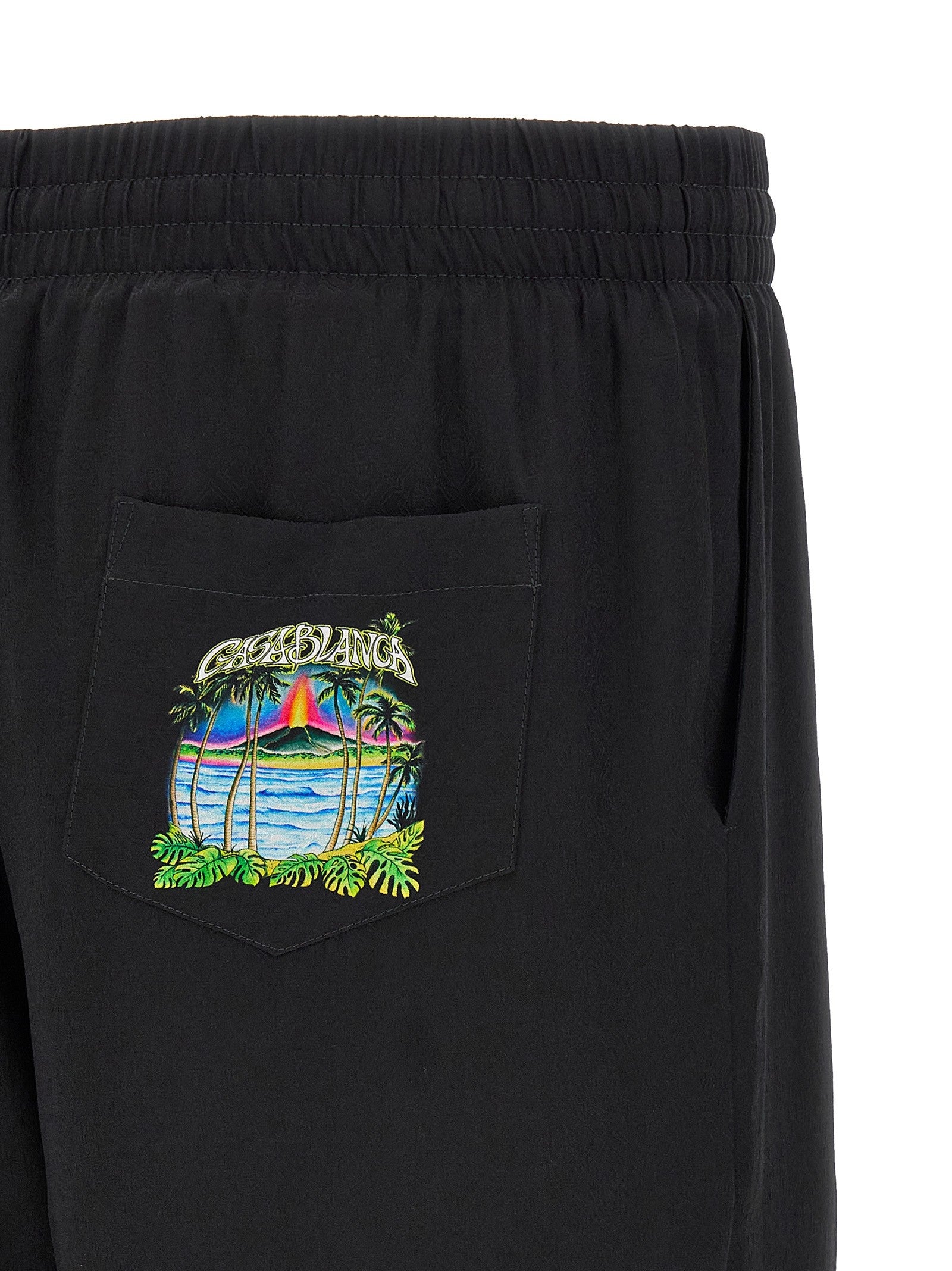 Casablanca Volcano Bermuda Shorts Black