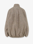 Dries Van Noten Women's Voles Cotton and Wool Blend Jacket Beige, view 2