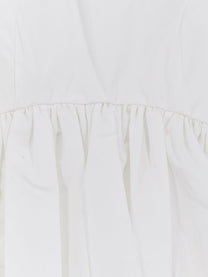 Rohe Women's Voluminous Peplum Cotton Tank Top White