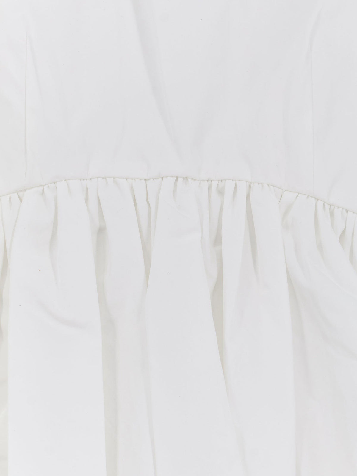 Rohe Women's Voluminous Peplum Cotton Tank Top White, view 3