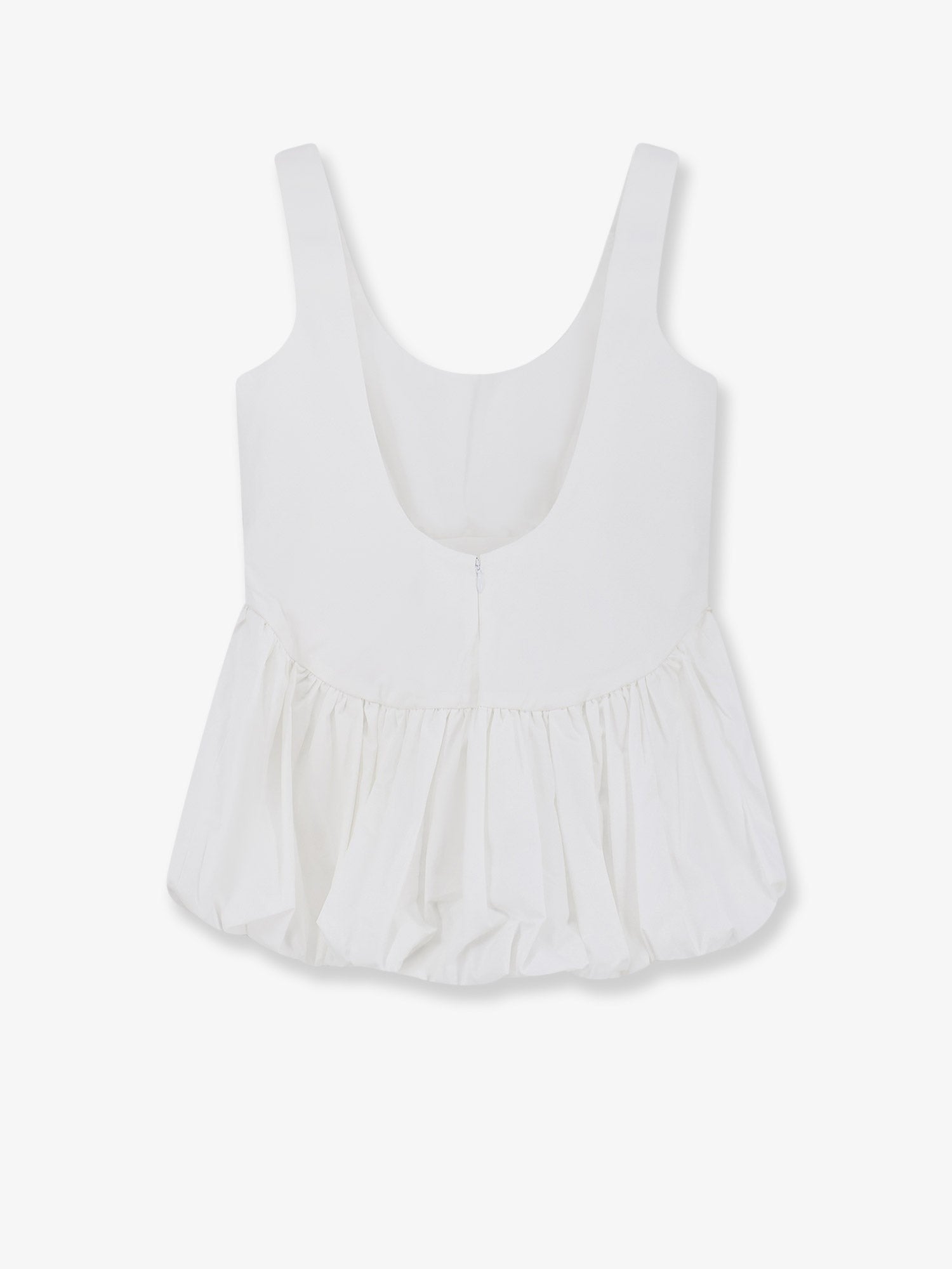 Rohe Women's Voluminous Peplum Cotton Tank Top White