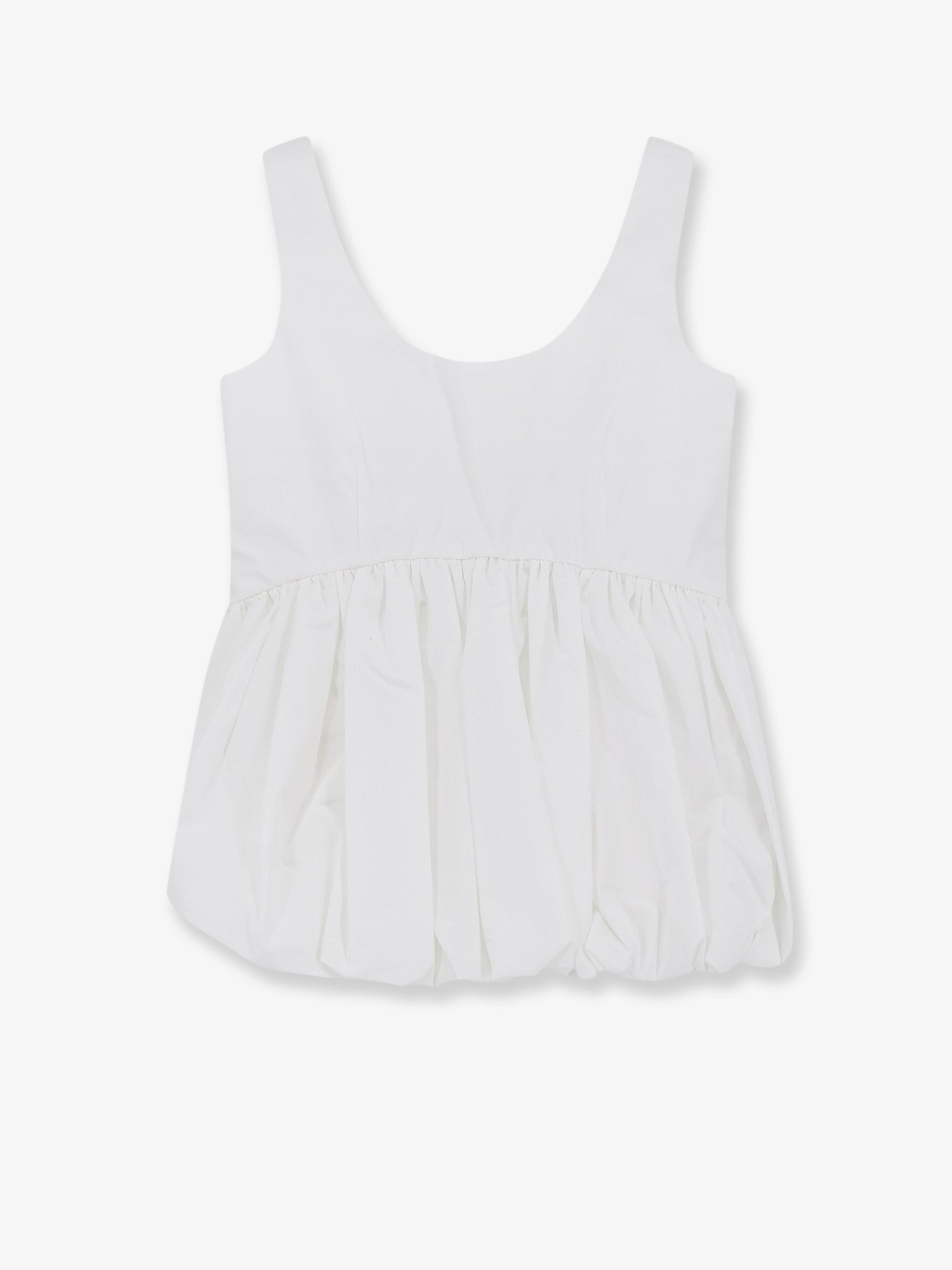 Rohe Women's Voluminous Peplum Cotton Tank Top White