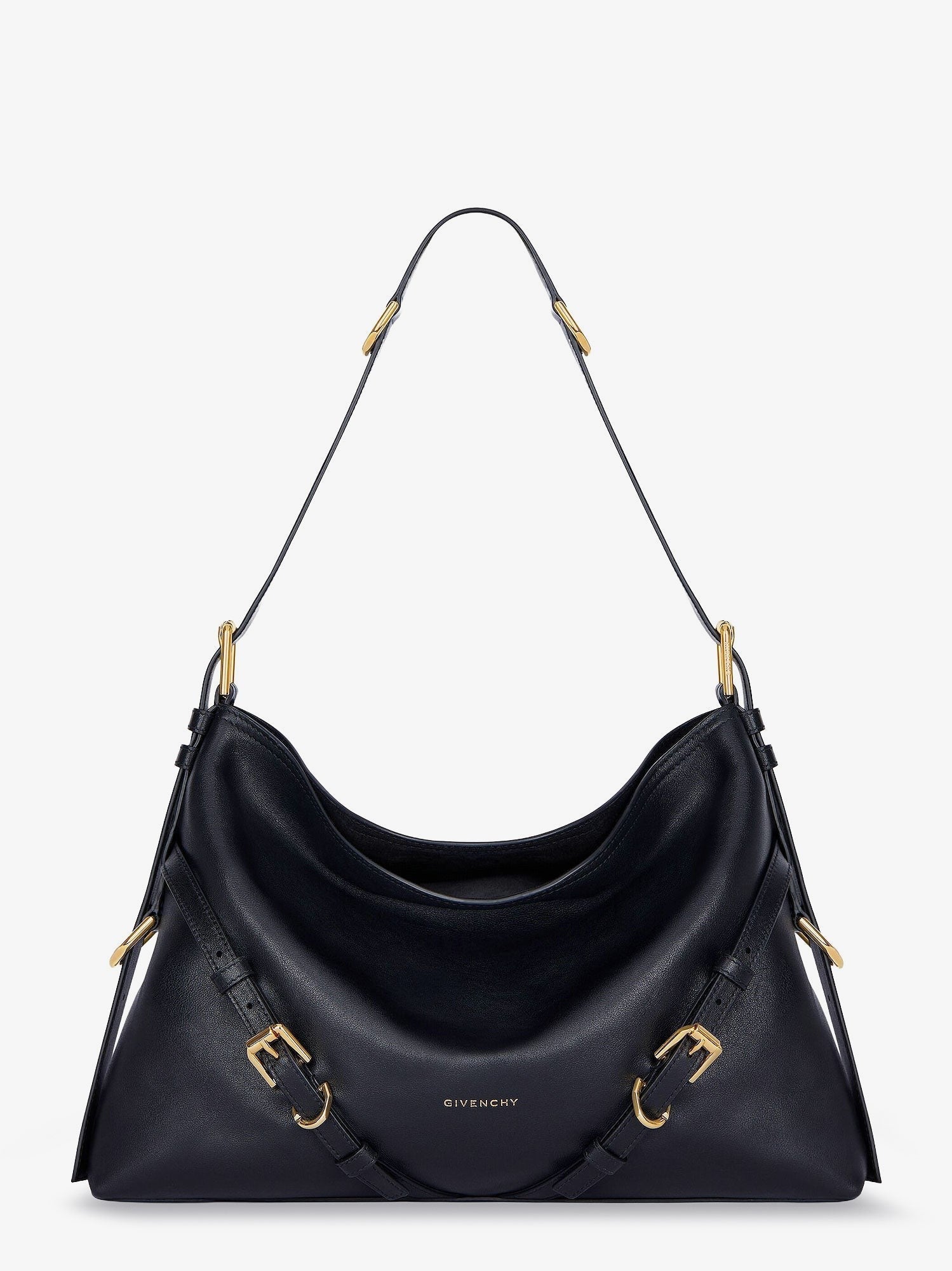Givenchy Women's Voyou Medium Leather Shoulder Bag Black