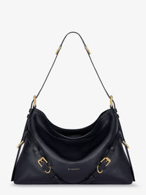 Givenchy Women's Voyou Medium Leather Shoulder Bag Black