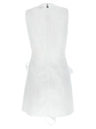 ROTATE Birger Christensen Bow Dress White, view 2