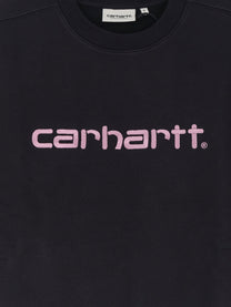 Carhartt Wip Women's Carhartt Cotton Blend Sweatshirt Black, view 3