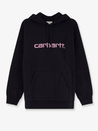 Carhartt Wip Women's Hooded Carhartt Cotton Blend Sweatshirt Black