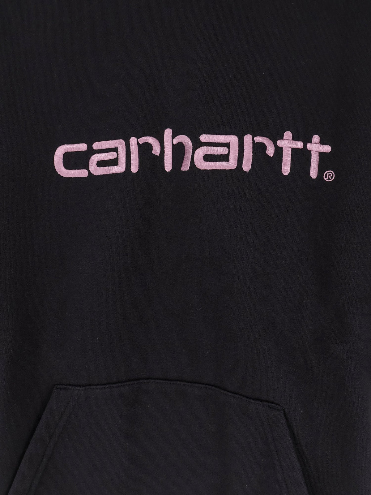 Carhartt Wip Women's Hooded Carhartt Cotton Blend Sweatshirt Black, view 3