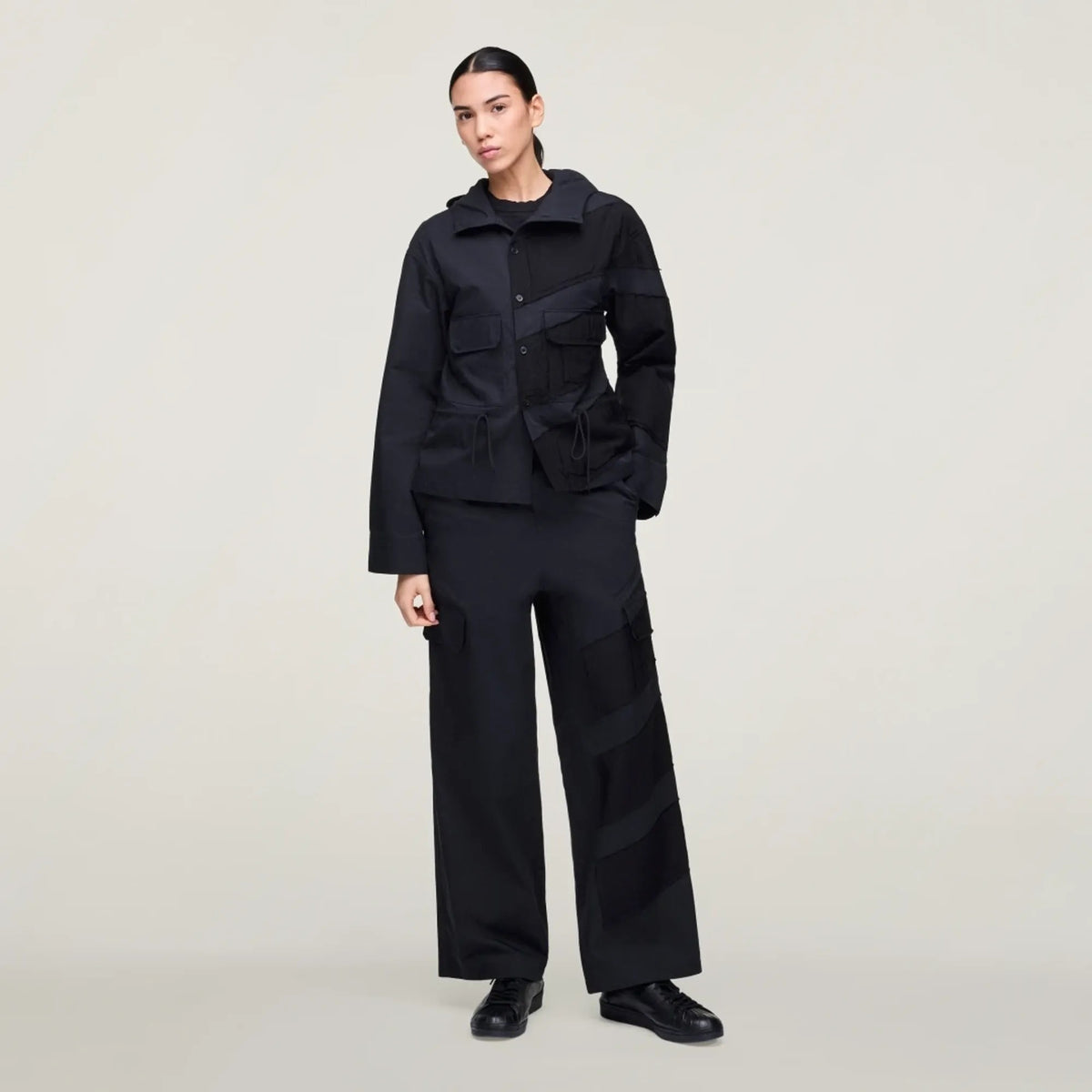 Adidas Y3 Women's Hooded Jkt Black Black, view 2