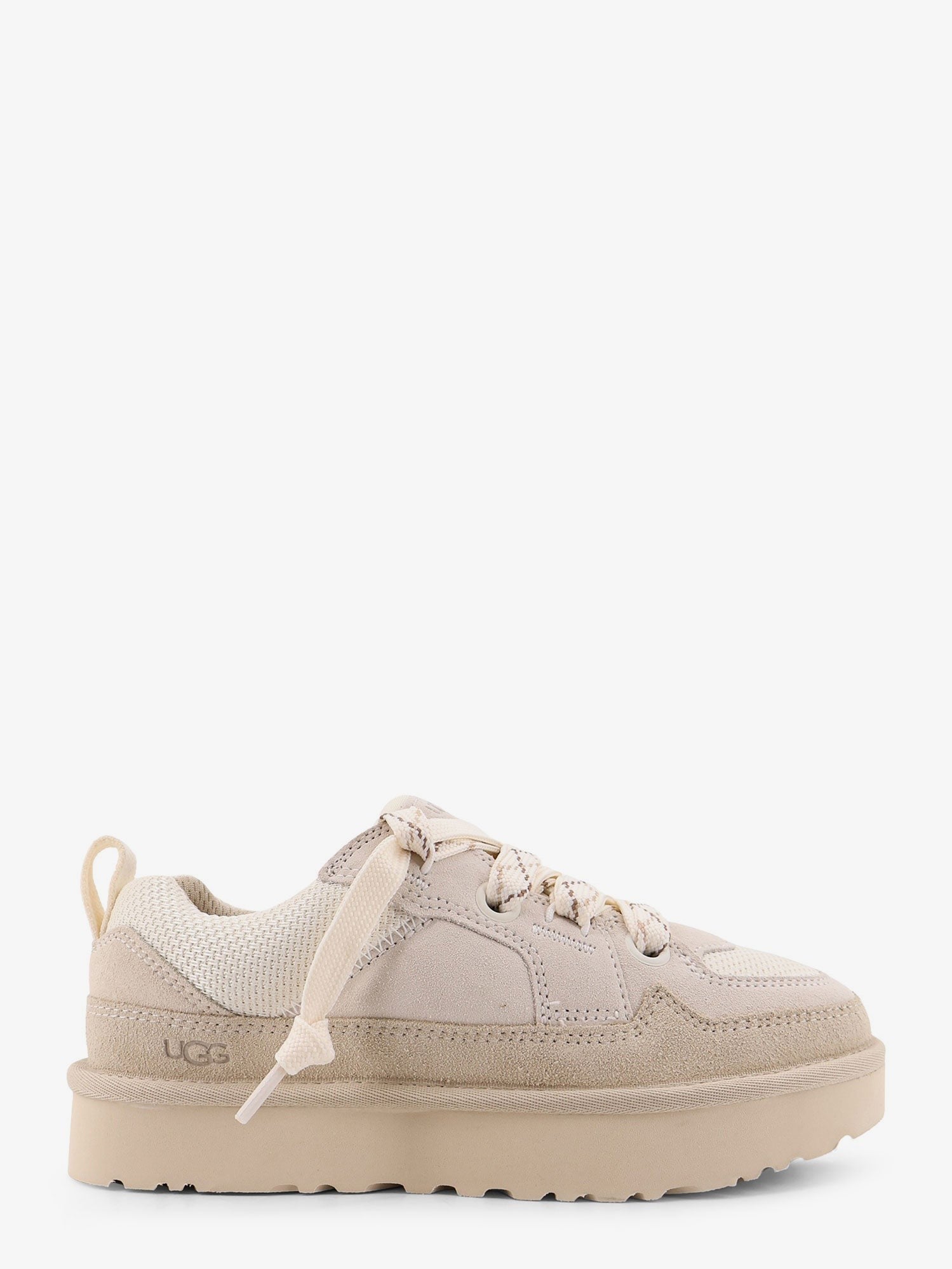 UGG Women's Lo Lowmel Suede Sneakers White UGG