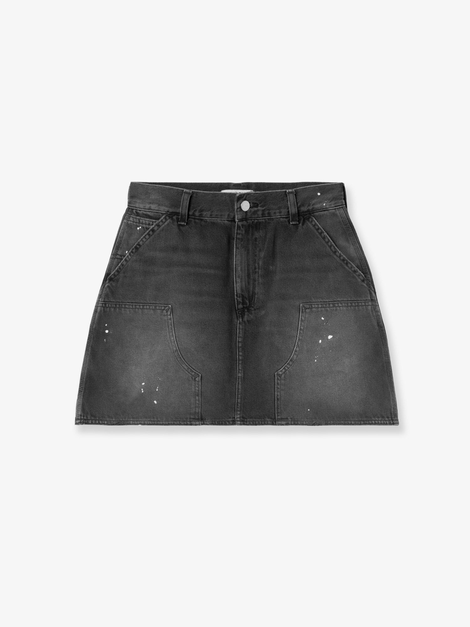 Carhartt Wip Women's Wmaeve Double Knee Black Denim Skirt Black