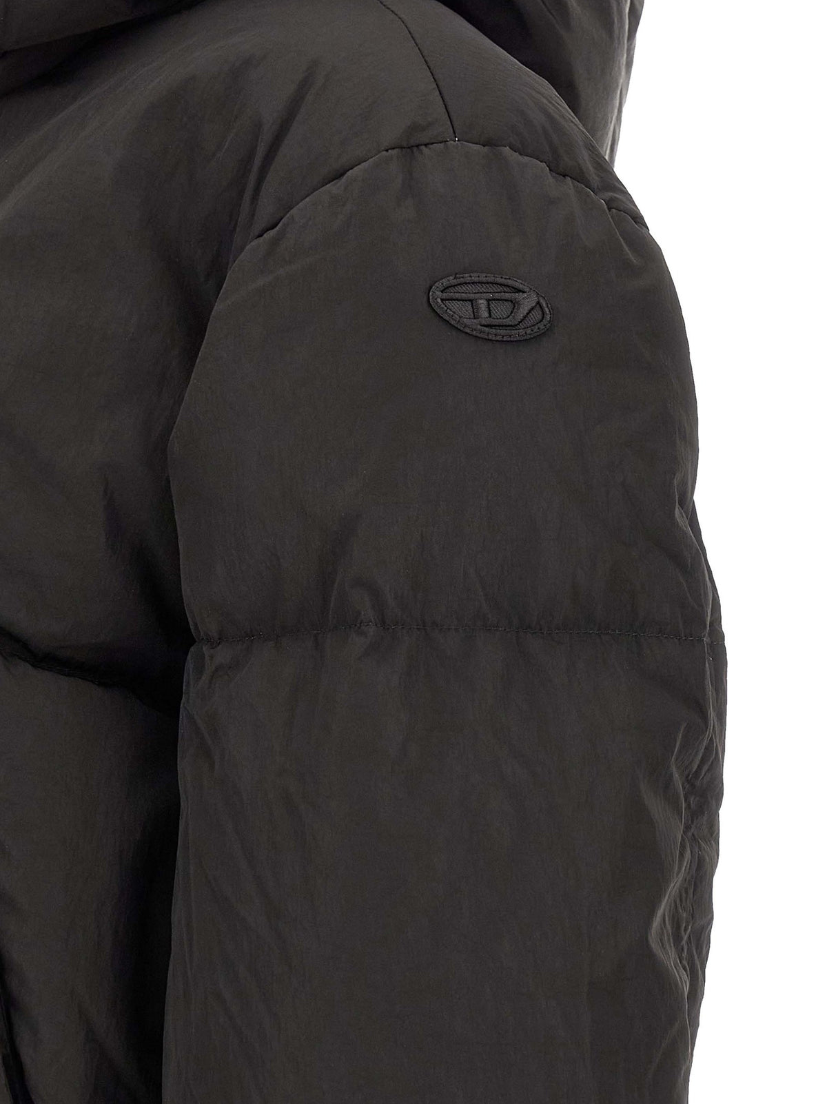 Diesel Peyt Short New Wd Down Jacket Black, view 6
