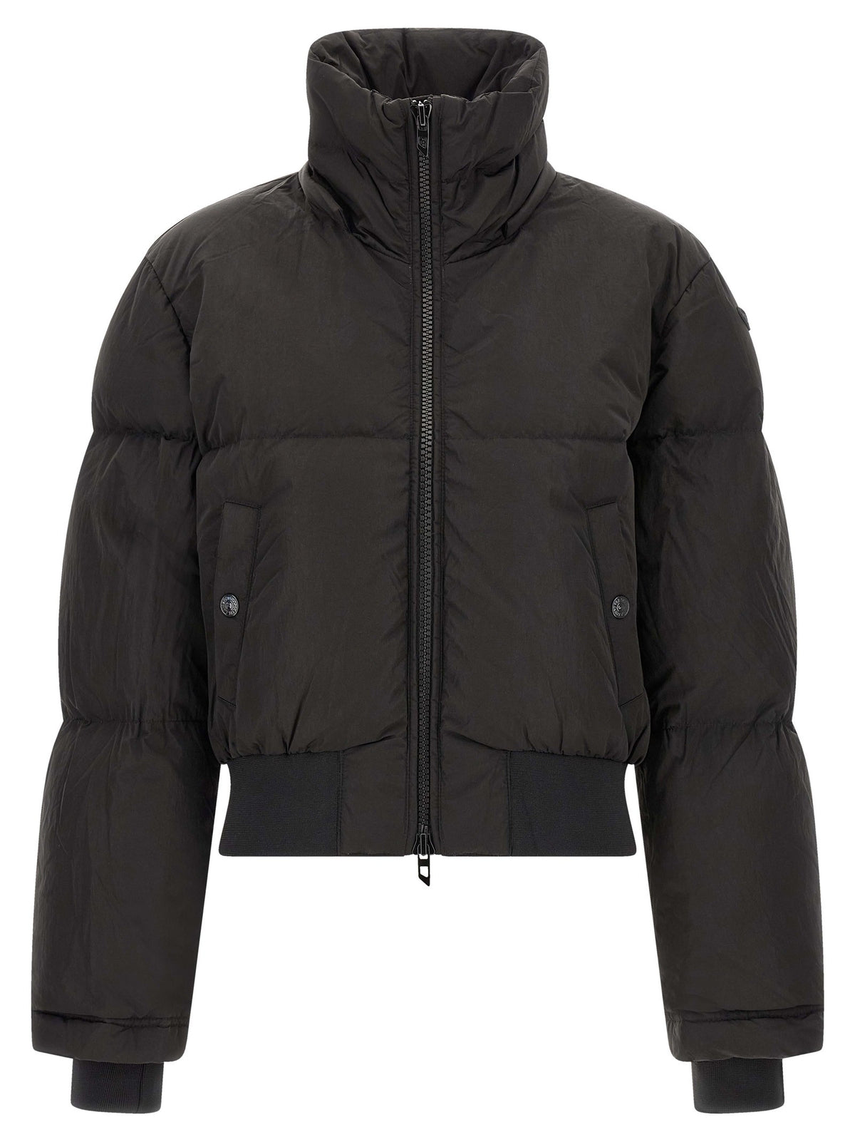 Diesel Peyt Short New Wd Down Jacket Black, view 2