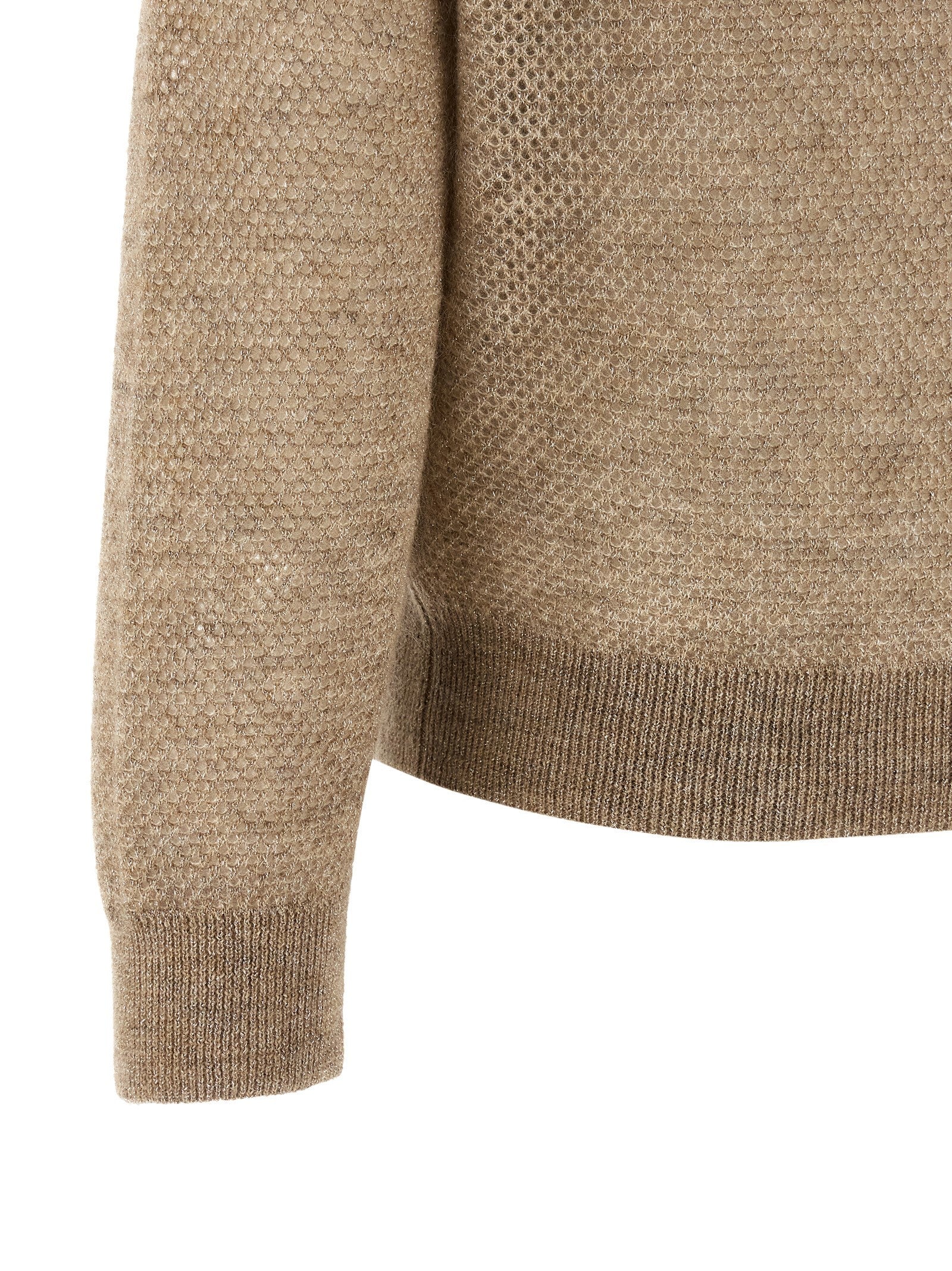 Brunello Cucinelli Waffle Knit Beige
