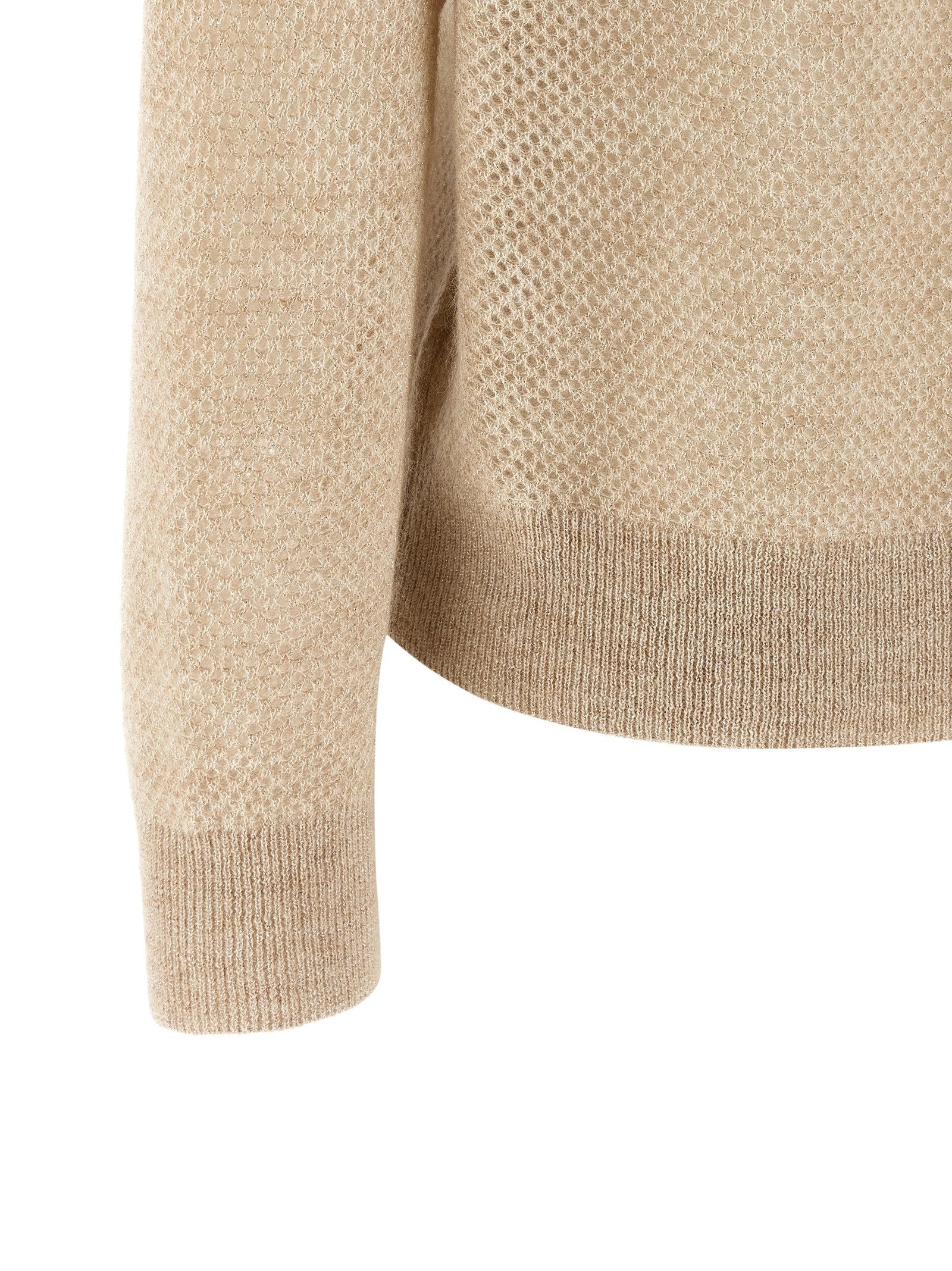 Brunello Cucinelli Waffle Processing Polo Shirt Gold