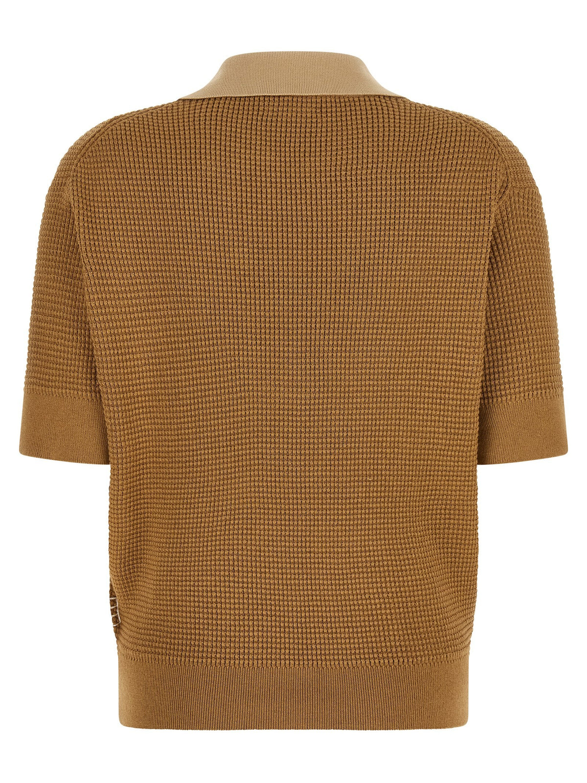 JW Anderson Waffle Stitch Polo Shirt Beige