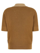 JW Anderson Waffle Stitch Polo Shirt Beige, view 2
