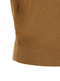JW Anderson Waffle Stitch Polo Shirt Beige