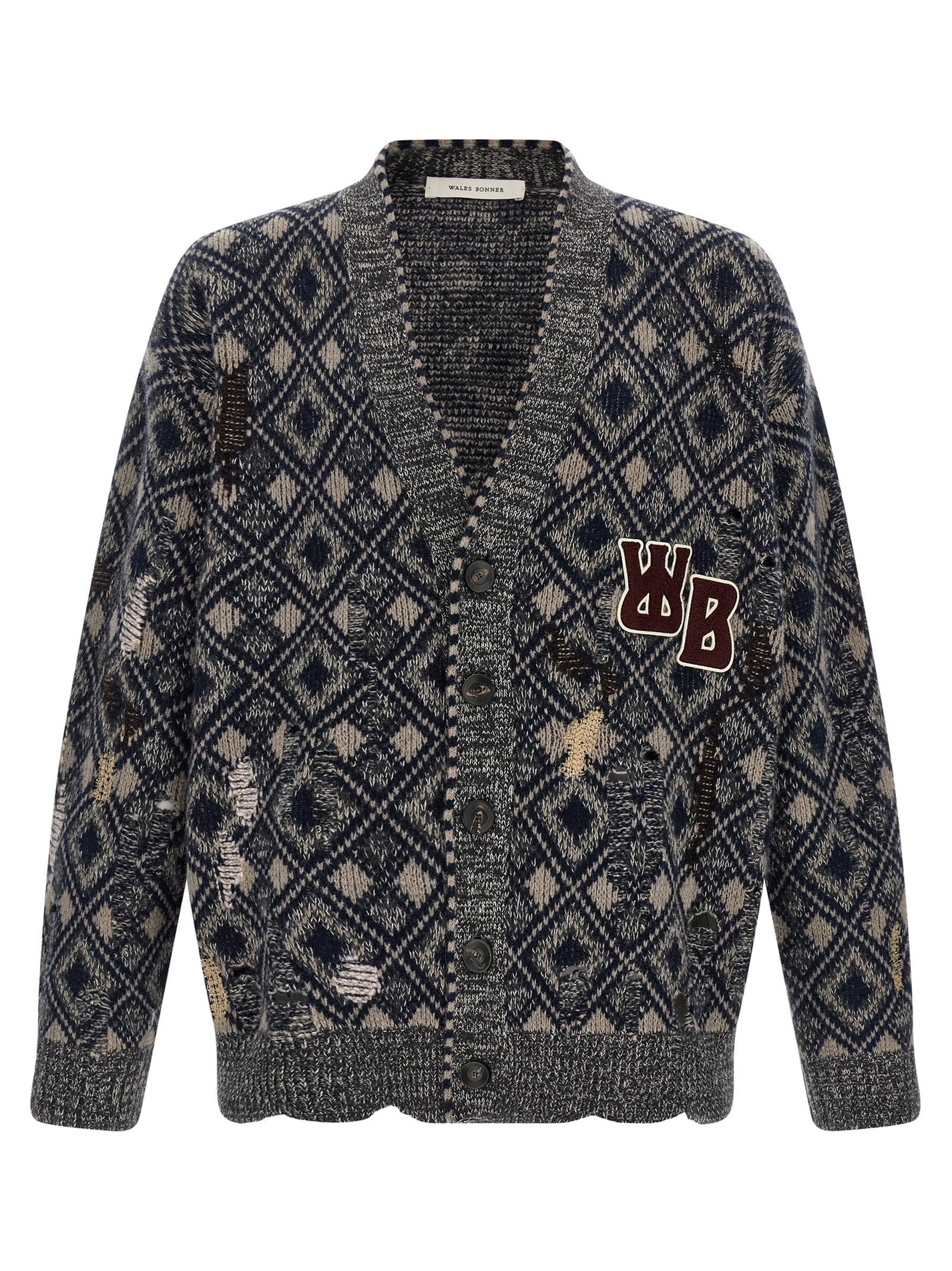 WALES BONNER - WALES BONNER - ’Sibling’ cardigan - Men’s Knitwear