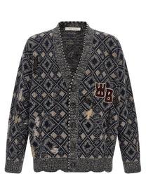 WALES BONNER - WALES BONNER - ’Sibling’ cardigan - Men’s Knitwear