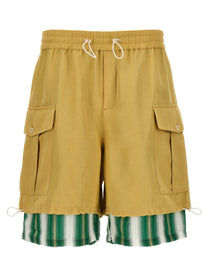 WALES BONNER - WALES BONNER - ’Roam Cargo’ bermuda shorts - Men’s Clothing