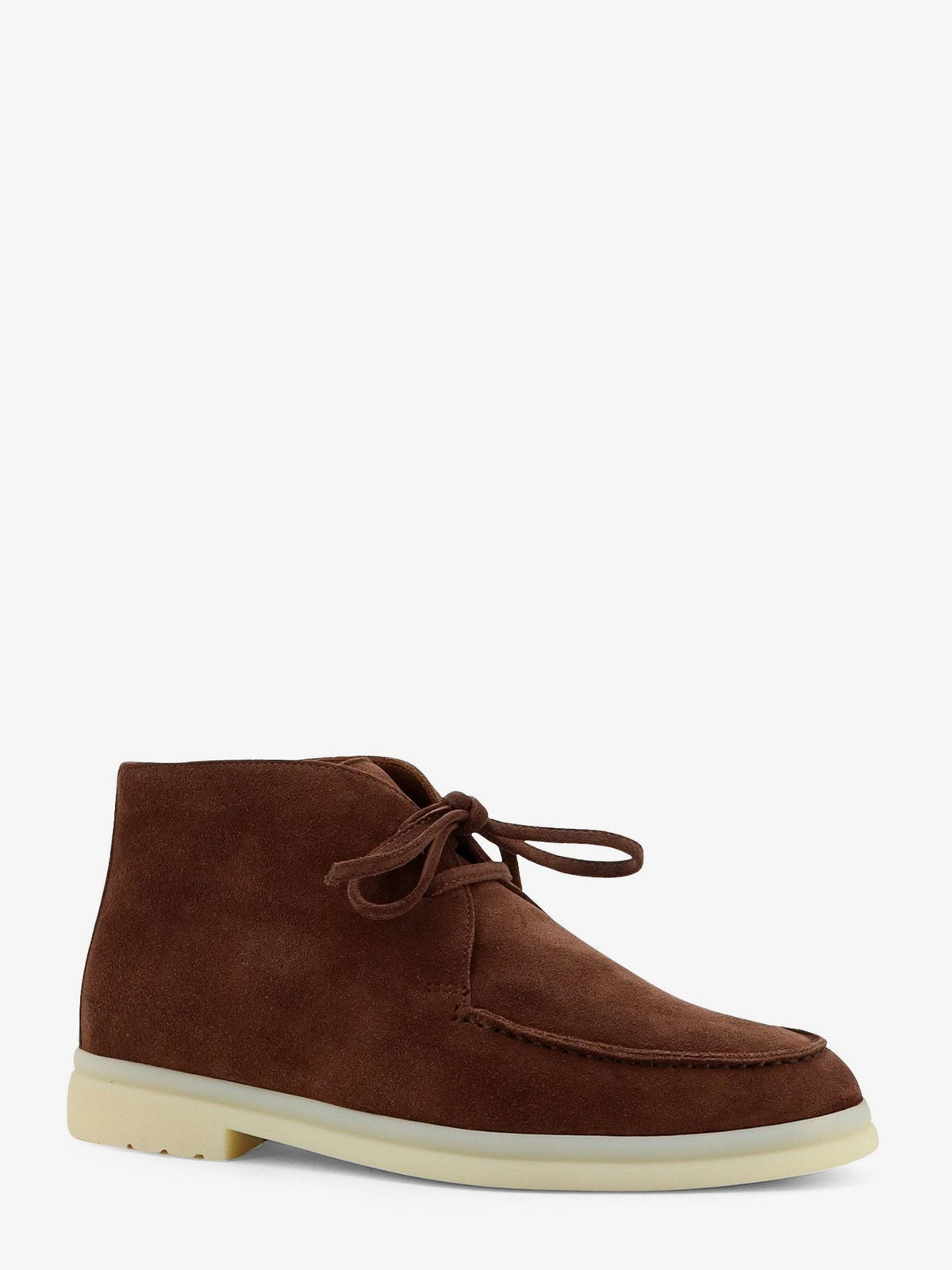 Loro Piana Women's Walk and Walk Suede Lace up Ankle Boots TBD, view 2