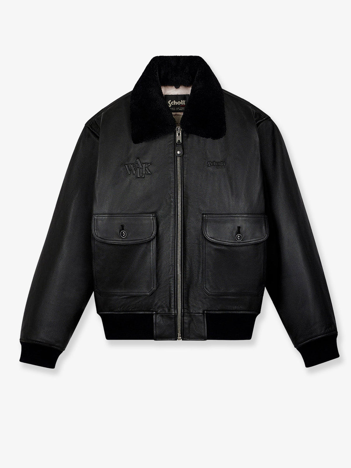 Walk In Paris Men's Walk in Paris Schott Nyc ® Leather Jacket Black
