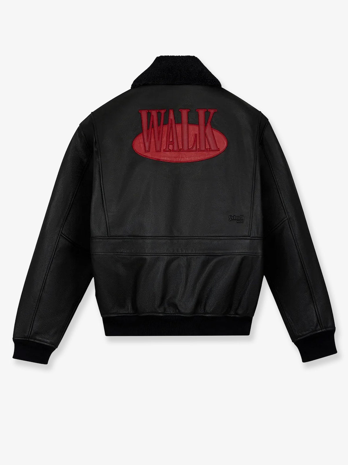 Walk In Paris Men's Walk in Paris Schott Nyc ® Leather Jacket Black