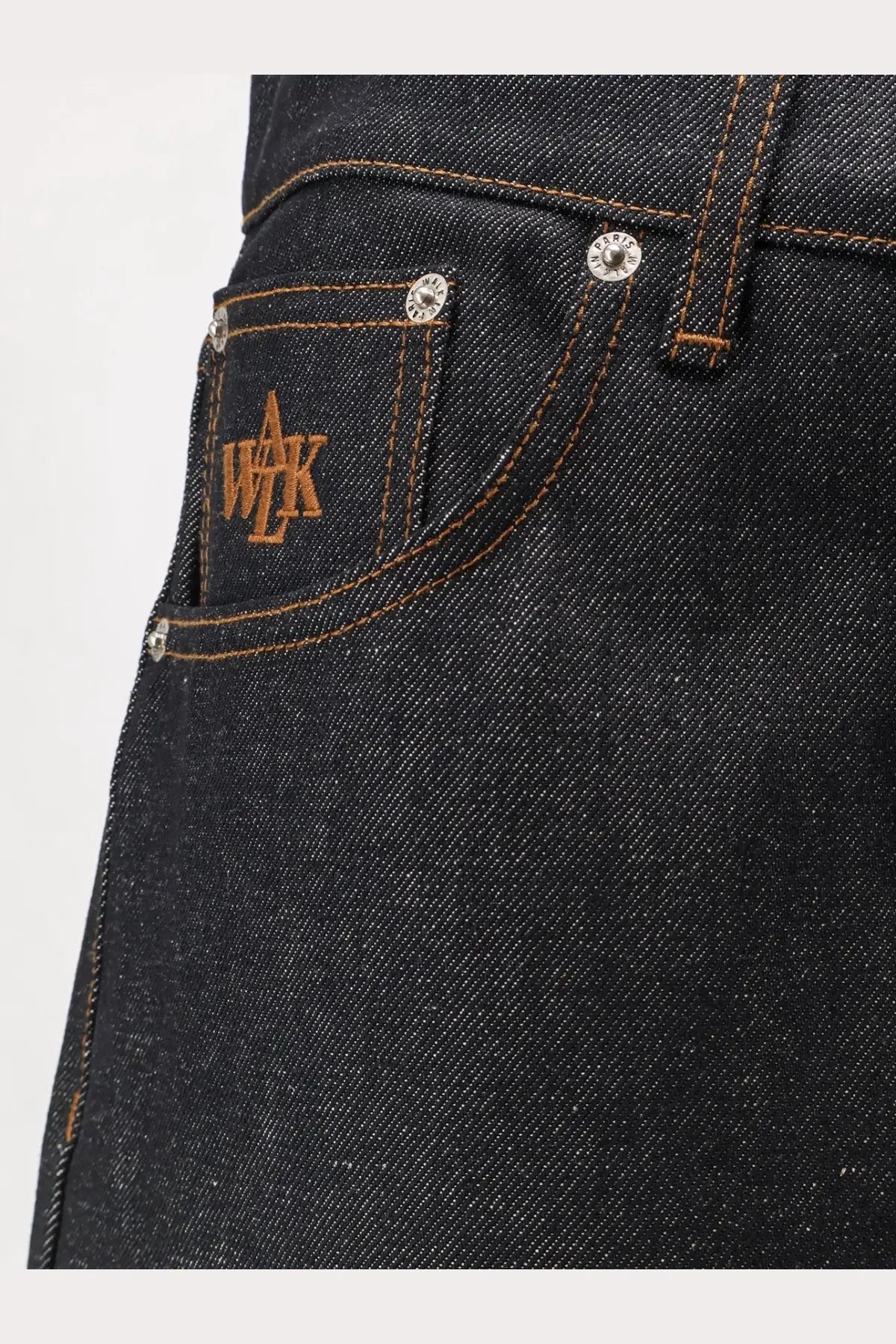 Walk In Paris Men's Baggy Blue Denim Jeans Black, view 3