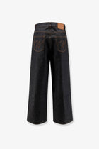 Walk In Paris Men's Baggy Blue Denim Jeans Black, view 2