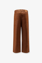 Walk In Paris Men's Baggy Brown Denim Trousers Brown, view 2