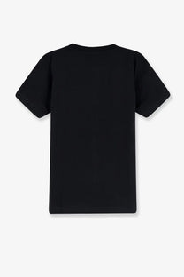 Black walk in paris men’s cotton short-sleeved t-shirt with simple crew neck design