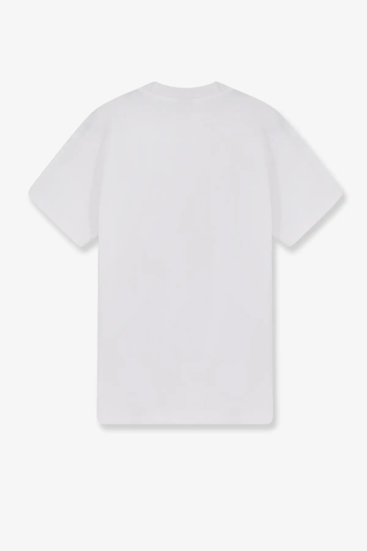 Walk in paris men’s cotton shirt white with simple crew neck short sleeves and soft white cotton fabric