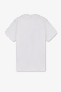 Walk in paris men’s cotton shirt white with simple crew neck short sleeves and soft white cotton fabric
