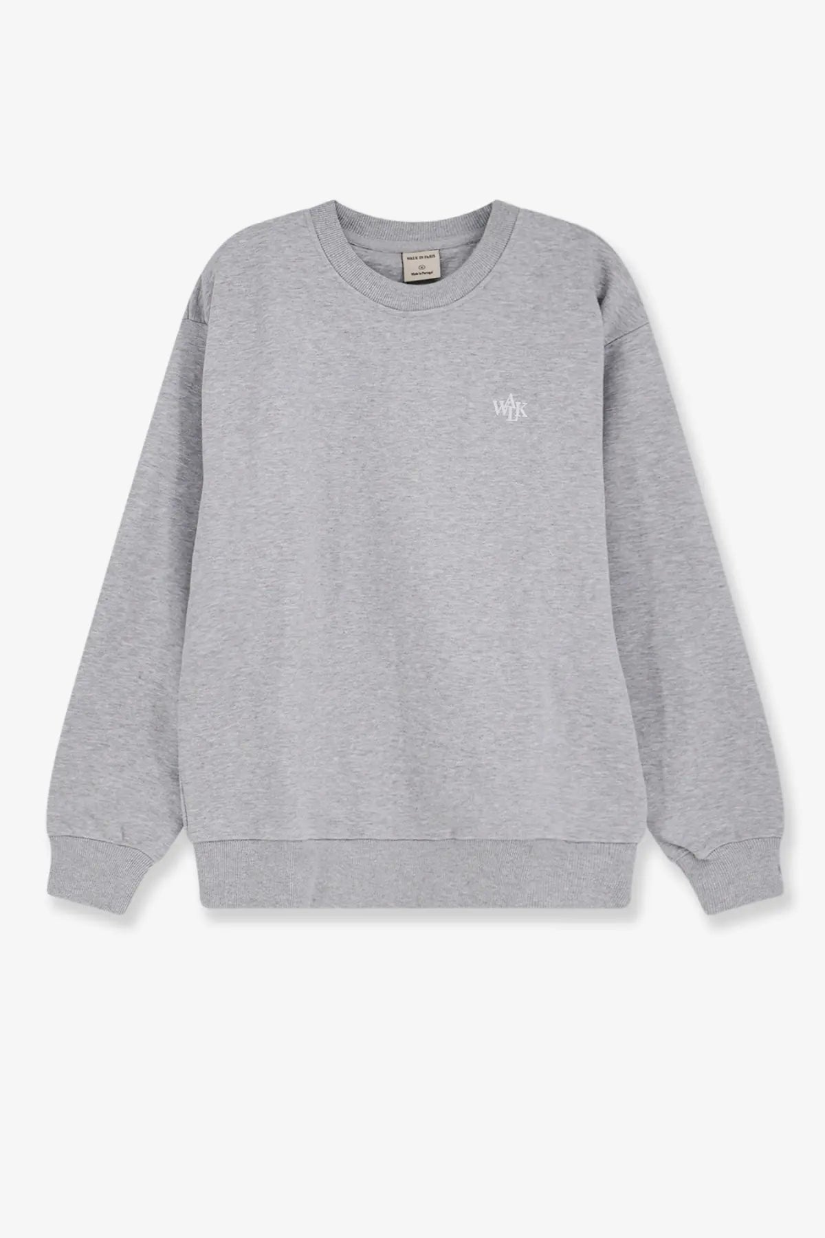 Walk In Paris Men's Cotton Sweatshirt Grey