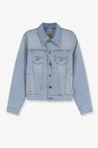 Walk In Paris Men's Postman Blue Denim Jacket Blue