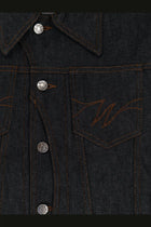 Walk In Paris Men's Postman Dark Denim Jacket Blue, view 3