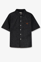 Walk In Paris Men's Raw Denim Shirt Blue
